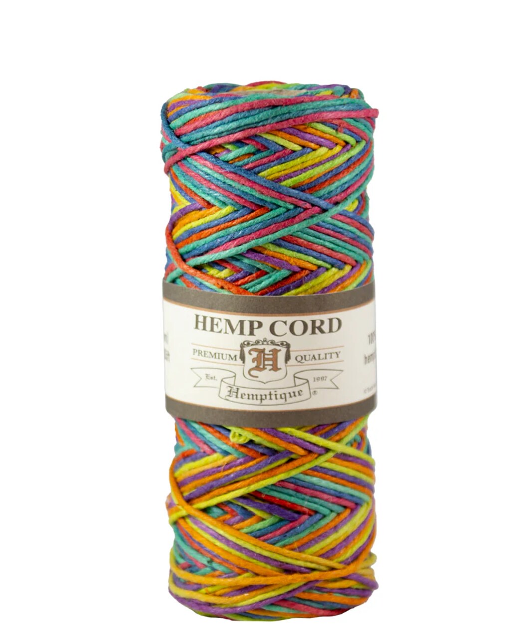 Hemptique 1.8mm Variegated #48 Hemp Cord Spools Jewelry Bracelet Making Crafting Scrapbooking Bookbinding Mixed Media Crocheting Macrame Gift Wrapping Outdoor Gardening